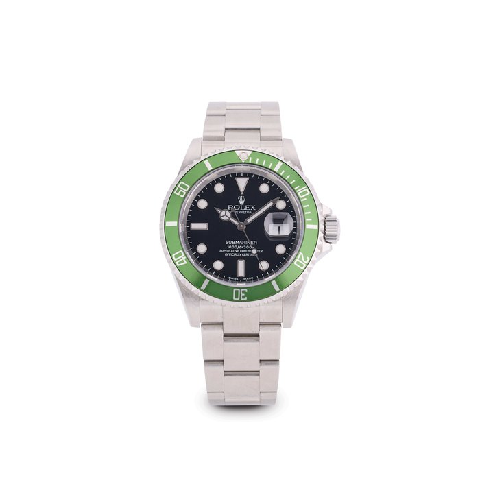 Rolex Ref 16610Lv Flat 4 Submariner 50Th Anniversary