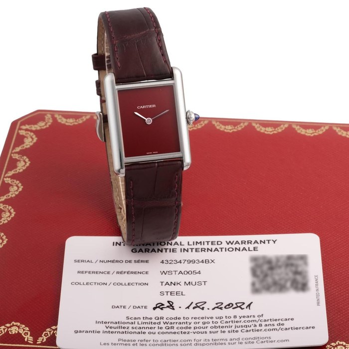 Cartier Ref Crwsta0054 Tank Must