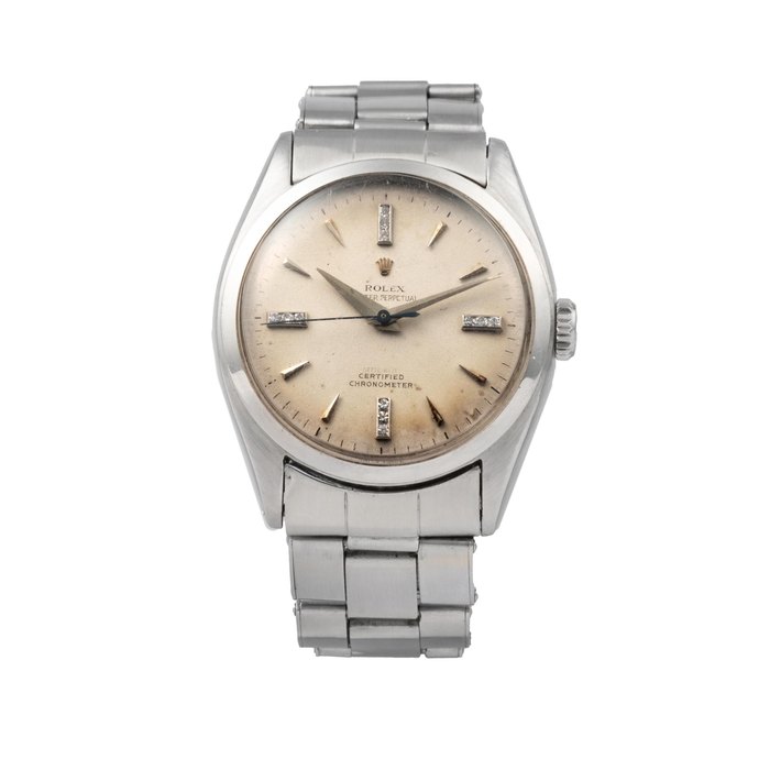 Rolex Ref 6084 Oyster Perpetual Red Officialy Stainless Steel