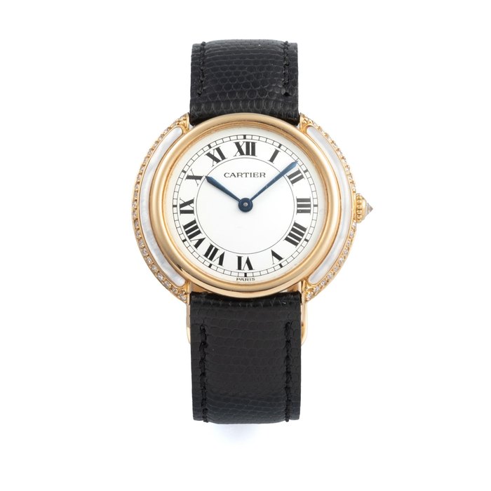 Cartier Ref 78090 Vendome Yellow Gold And Mother Of Pearl