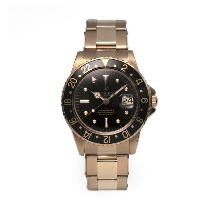 Rolex Ref 1675 Gmt Master Yellow Gold