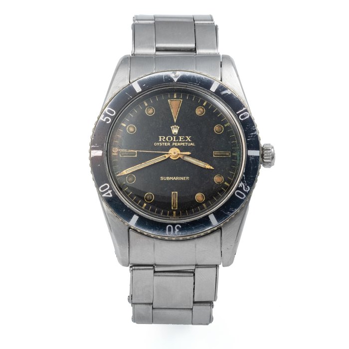 Rolex Ref 6204 Submariner No Crown Guard Stainless Steel