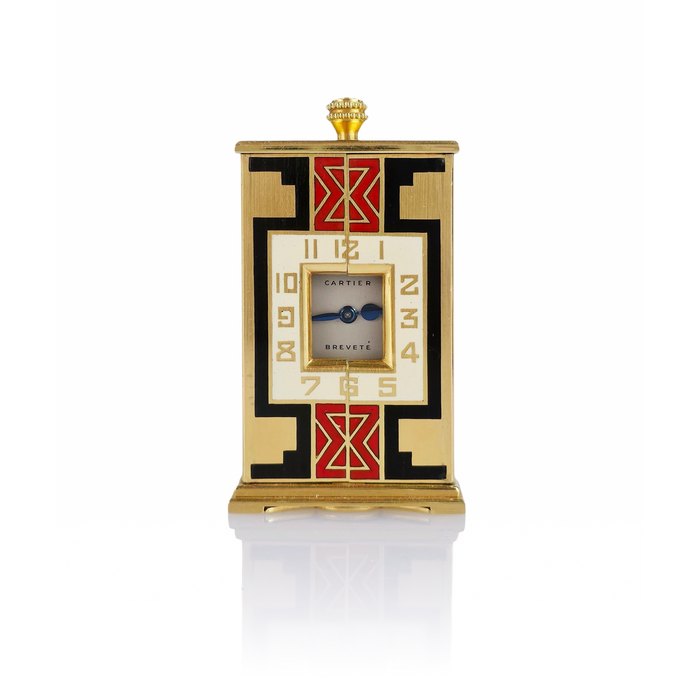 Cartier Altar Art Deco Triptych Desk Clock