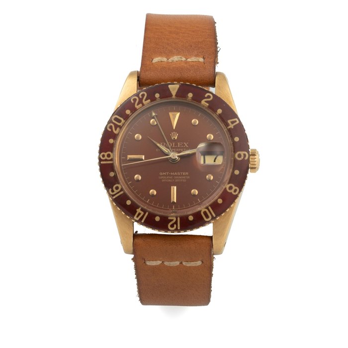 Rolex Ref 6542 Gmt Master No Crown Guards Yellow Gold
