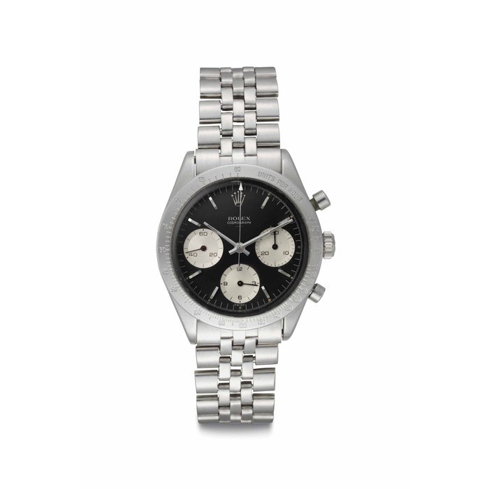Rolex Rolex. A Rare and Early Stainless Steel Chronograph Wristwatch with "Double Swiss Underline" Dial Signed Rolex, Cosmograph, Ref. 6239, Case No. 923'367, Circa 1963 · 6239