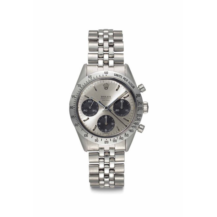Rolex Rolex. A Fine and Rare Stainless Steel Chronograph Wristwatch Signed Rolex, Cosmograph, Ref. 6239, Case No. 1'419'104, Circa 1964 · 6239
