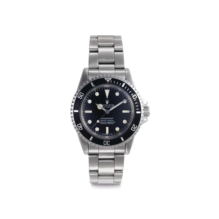 Rolex Rolex. A Stainless Steel Automatic Wristwatch with Four Line Dial, Center Seconds and Bracelet Signed Rolex, Oyster Perpetual, 660ft=200m, Submariner, Superlative Chronometer, Officially Certified, Ref. 5512, Case No. 1'835'315, Circa 1968, Price & Market Data