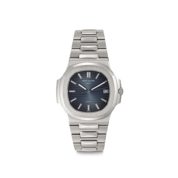 Patek Philippe. A Stainless Steel Automatic Wristwatch with Date, Center Seconds, and Bracelet Signed Patek Philippe, Genève, retailed by Tiffany & Co., Nautilus Model, Ref. 5711/1A, Movement No. 5'578'831, Case No. 4'931'366, Circa 2011