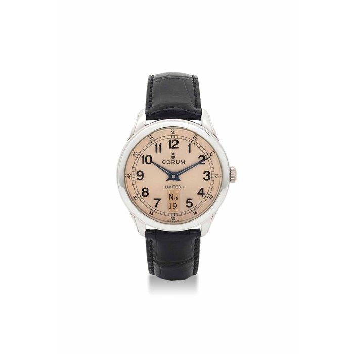 Corum CORUM. A PLATINUM LIMITED EDITION WRISTWATCH, Price & Market Data