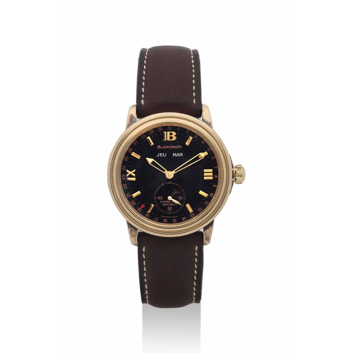 BLANCPAIN. AN 18K PINK GOLD LIMITED EDITION AUTOMATIC TRIPLE CALENDAR WRISTWATCH WITH MOON PHASES SIGNED BLANCPAIN, VILLERET MODEL, NO.260/300, REF. 2763, CIRCA 1998