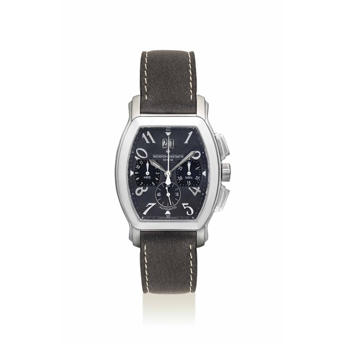 VACHERON CONSTANTIN. A STAINLESS STEEL AUTOMATIC CHRONOGRAPH WRISTWATCH WITH DATE SIGNED VACHERON CONSTANTIN, ROYAL EAGLE CHRONOGRAPH MODEL, REF. 49145/000A, MOVEMENT. 5'122'067, CASE NO. 817'385, CIRCA 2005