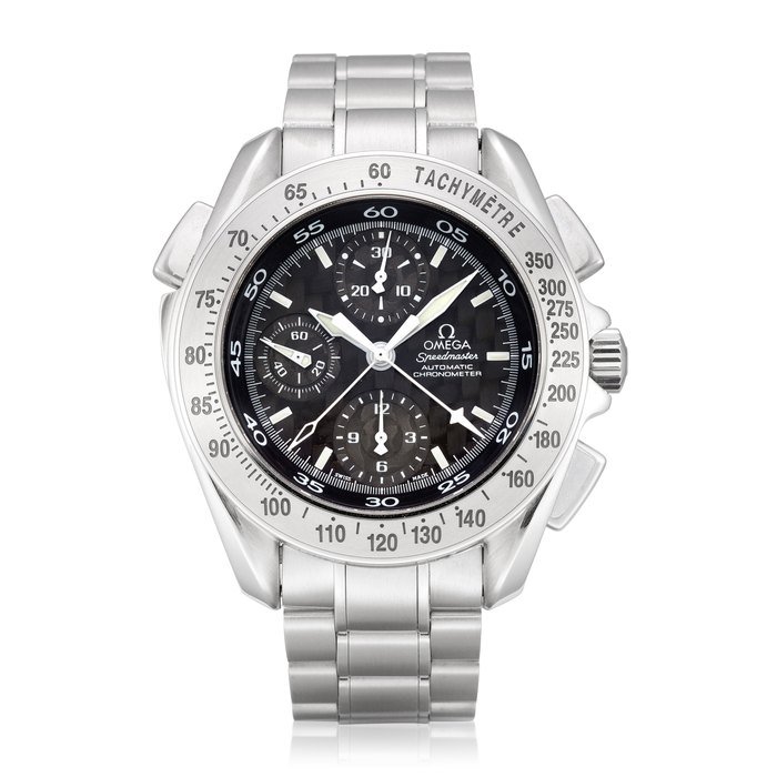  SPEEDMASTER SPLIT SECONDS CHRONOGRAPH WITH BRACELET AND CARBON FIBRE DIAL OMEGA