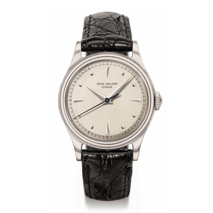 Patek Philippe. A fine and rare stainless steel wristwatch with sweep centre seconds SIGNED PATEK PHILIPPE, GENÈVE, CALATRAVA MODEL, REF. 2508, MOVEMENT NO. 709'016, CASE NO. 2'614'088, MANUFACTURED IN 1961