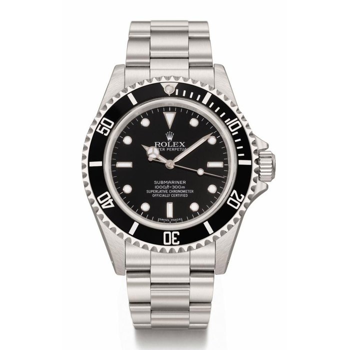 Rolex. A stainless steel automatic wristwatch with sweep centre seconds and bracelet SIGNED ROLEX, OYSTER PERPETUAL, SUBMARINER, 1000FT=300M, REF. 14060M, CASE NO. Z816478, MANUFACTURED IN 2008