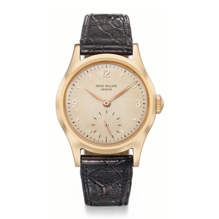 Patek Philippe. A fine 18K pink gold wristwatch SIGNED PATEK PHILIPPE, GENÈVE, REF. 565, MOVEMENT NO. 721'207, CASE NO. 667'718, MANUFACTURED IN 1953