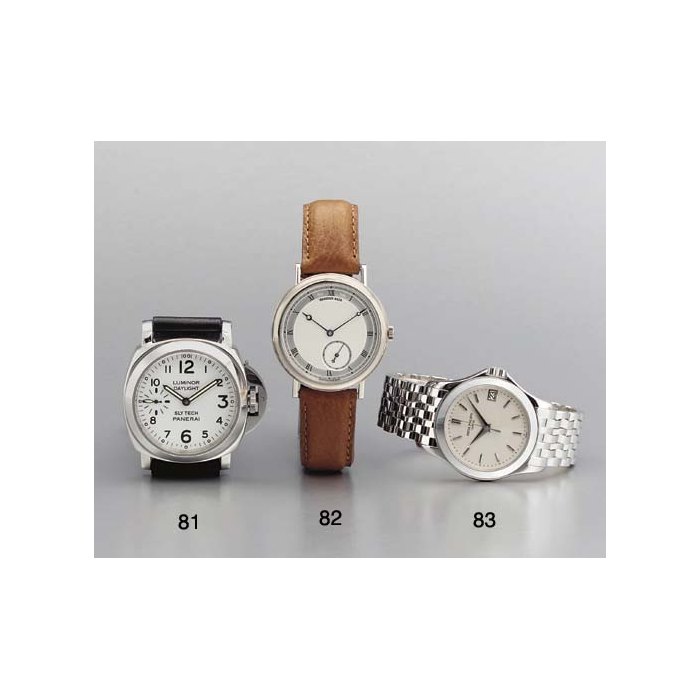 Panerai. A special edition stainless-steel waterproof wristwatch SIGNED OFFICINE PANERAI FIRENZE, LUMINOR DAYLIGHT, "SLYTECH", NO.26, CIRCA 1996