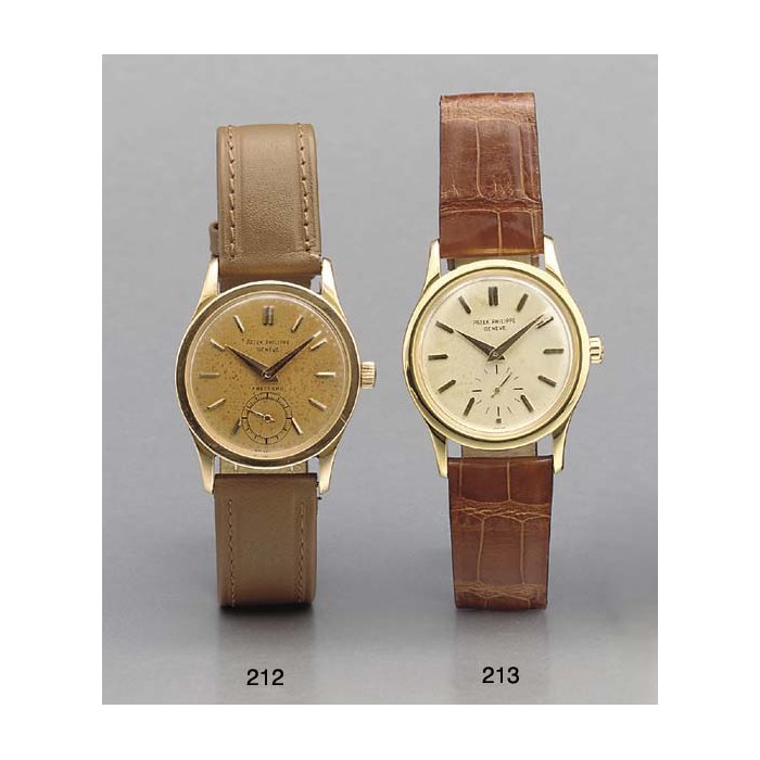 Patek Philippe. A fine 18K pink gold water resistant wristwatch SIGNED PATEK PHILIPPE, GENEVE, RETAILED BY FRECCERO, MOVEMENT NO. 723900, CASE NO. 306898, REF. 2545, CIRCA 1954