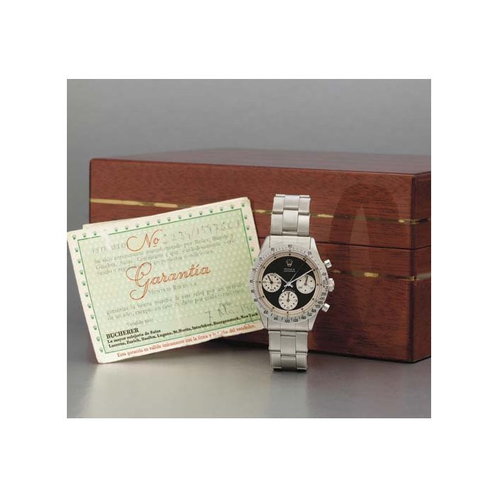 Rolex Rolex. A fine and rare stainless steel water-resistant chronograph wristwatch with bracelet SIGNED ROLEX, COSMOGRAPH, DAYTONA, PAUL NEWMAN MODEL, REF. 6239, CIRCA 1962 · 6239