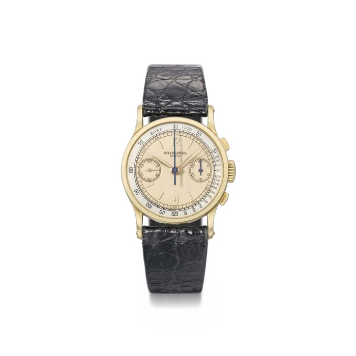 Patek Philippe Patek Philippe. A fine and attractive 18K gold chronograph wristwatch with two-tone silvered dial SIGNED PATEK PHILIPPE & CO., GENÈVE, REF. 533, MOVEMENT NO. 863'319, CASE NO. 635'707, MANUFACTURED IN 1943, Price & Market Data