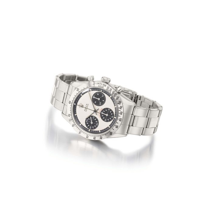 Rolex Rolex. A rare stainless steel chronograph wristwatch with bracelet SIGNED ROLEX, COSMOGRAPH DAYTONA, PAUL NEWMAN MODEL, REF. 6262/6239, CASE NO. 2'379'276, MANUFACTURED IN 1970 · 6262/6239