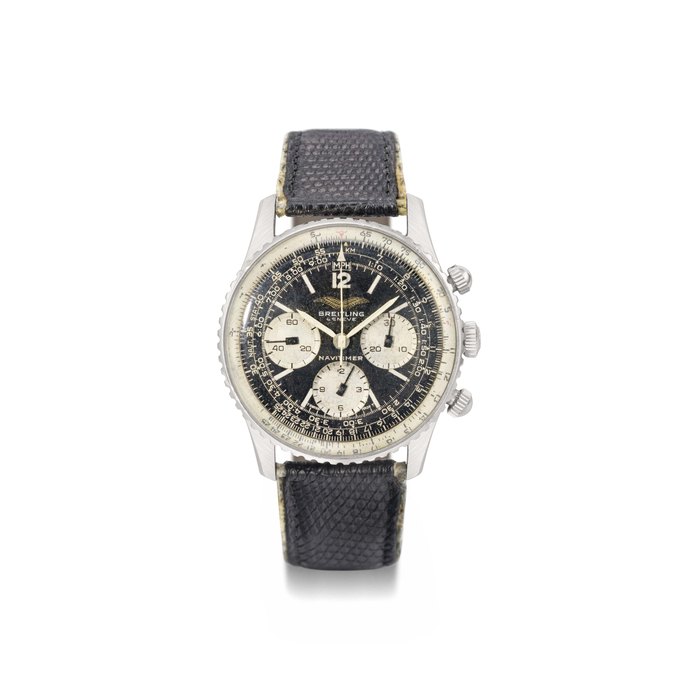 Breitling. A large stainless steel chronograph wristwatch, made for the Iraqi Air Force SIGNED BREITLING, GENEVE, NAVITIMER, REF. 806, MANUFACTURED IN 1964/65