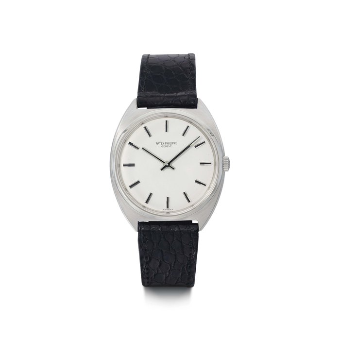 Patek Philippe. A fine and elegant stainless steel wristwatch SIGNED PATEK PHILIPPE, GENÈVE, REF. 3574, MOVEMENT NO. 1'224'237, CASE NO. 524'952, CIRCA 1974