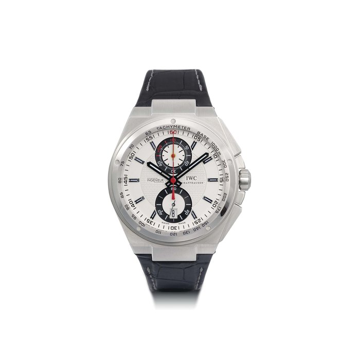 Iwc IWC. A large stainless steel automatic chronograph wristwatch with date, made as a special edition for the German Football Association (Deutscher Fussball Bund, DFB) SIGNED IWC, SCHAFFHAUSEN, INGENIEUR, NO. 225/250, REF. 3784, MOVEMENT NO. 3'009'052, CASE NO. 3'496'258, MANUFCATURED IN 2010, Price & Market Data