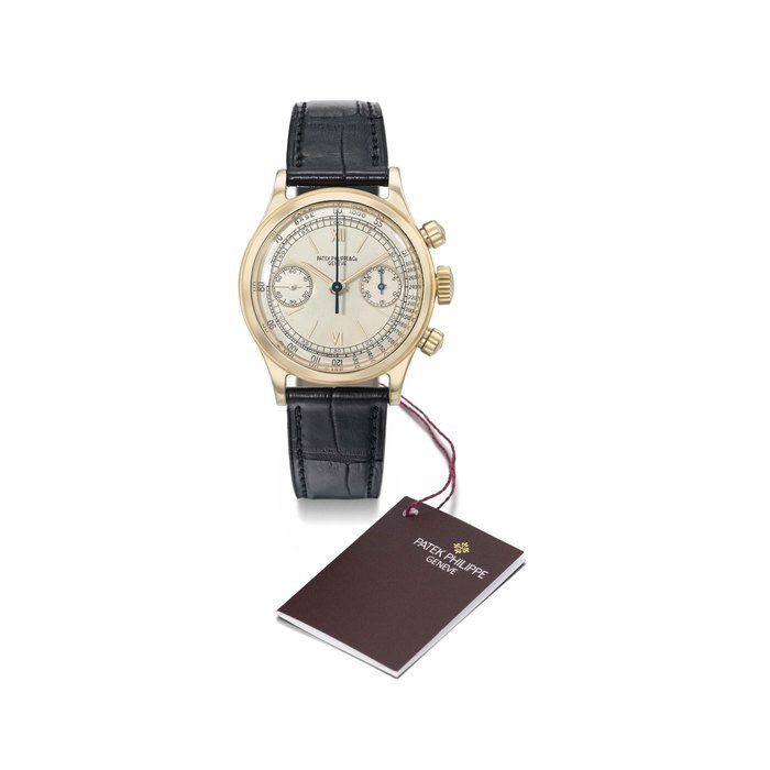 Patek Philippe Patek Philippe. A very fine, rare and attractive 18K yellow gold chronograph wristwatch SIGNED PATEK PHILIPPE, GENÈVE, REF. 1463, MOVEMENT NO. 863'347, CASE NO. 635'855, MANUFACTURED IN 1943 · 1463