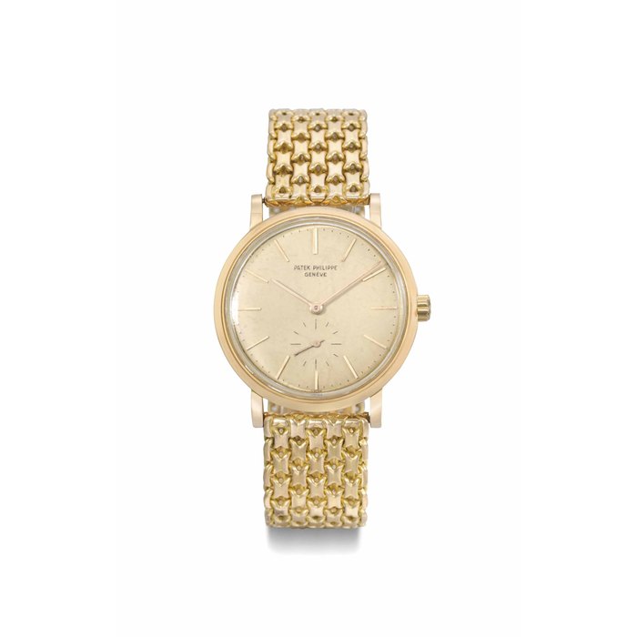 Patek Philippe. A fine 18K pink gold automatic wristwatch with bracelet SIGNED PATEK PHILIPPE, GENÈVE, REF. 3429, MOVEMENT NO. 1'115'609, CASE NO. 2'621'976, MANUFACTURED IN 1966
