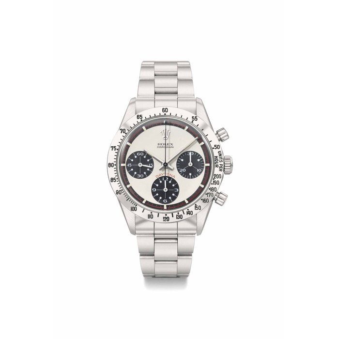 Rolex Rolex. A fine and very rare stainless steel chronograph wristwatch with bracelet SIGNED ROLEX, COSMOGRAPH DAYTONA, PAUL NEWMAN MODEL, REF. 6239, CASE NO. 1'958'408, CIRCA 1968 · 6239