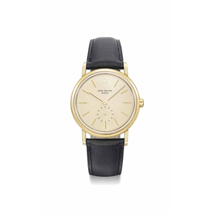 Patek Philippe. A fine and rare 18K gold automatic wristwatch SIGNED PATEK PHILIPPE, GENÈVE, REF. 2584, MOVEMENT NO. 765'400, CASE NO. 2'603'238, MANUFACTURED IN 1958