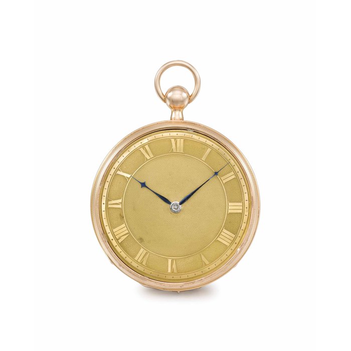 Vacheron Constantin. A very fine and rare 18K pink gold openface openface quarter repeating musical cylinder watch SIGNED VACHERON & CONSTANTIN À GENÈVE, NO. 14674, MANUFACTURED IN 1820