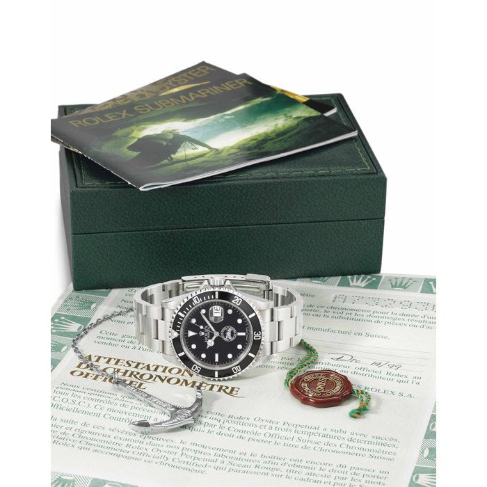 Rolex. A fine and very rare stainless steel limited edition automatic wristwatch with sweep centre seconds, date, bracelet, Guarantee and box, made to commemorate the transfer of the Panama canal from the US to the Republic of Panama SIGNED ROLEX, OYSTER PERPETUAL DATE, PANAMA CANAL, CANAL DE PANAMA, REF 16610, CASE NO. A732930, LIMITED EDITION NO., MANUFACTURED IN 1999