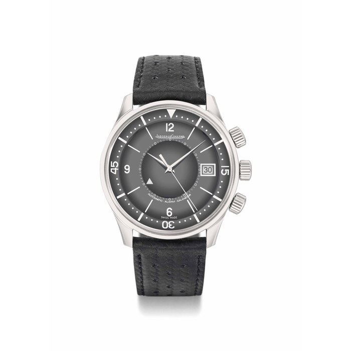 Jaeger-LeCoultre. A fine and extremely rare platinum limited edition automatic wristwatch with sweep centre seconds, date, alarm, Guarantee and box SIGNED JAEGER-LECOULTRE, AUTOMATIC - ALARM - CALENDAR, MASTER COMPRESSOR MEMOVOX "POLARIS" MODEL, REF. 190.6.96, CASE NO. 2'504'929, LIMITED EDITION NO. 111/165, MANUFACTURED IN 2008