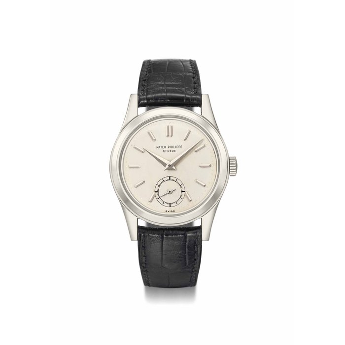 Patek Philippe. A fine, rare and very elegant 18K white gold wristwatch SIGNED PATEK PHILIPPE, GENÈVE, REF. 2483, MOVEMENT NO. 721'720, CASE NO. 676'552, MANUFACTURED IN 1953
