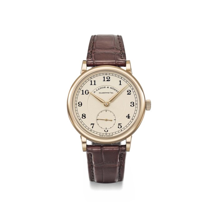 A. Lange & Söhne. A very fine 18K honey gold limited edition wristwatch, original box and certificate Signed A. Lange & Söhne, Glashütte I/SA, 1815 – 200th Anniversary F. A. Lange model, ref. LSLS2366AA, no. 011/200, movement no. 114793, case no. 222711, manufactured in 2015