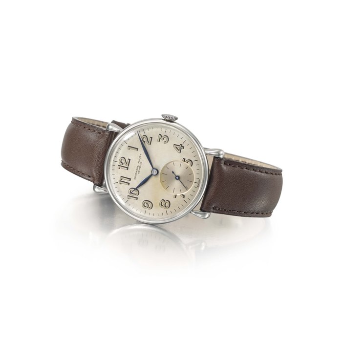 Audemars Piguet. A fine and very rare stainless steel oversized wristwatch with teardrop lugs Signed Audemars Piguet, Genève, movement no. 51’994, case no. 459’710. Manufactured in 1947