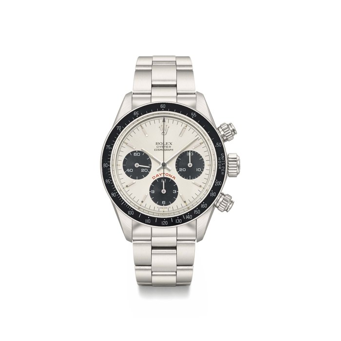 Rolex. A fine stainless steel chronograph wristwatch with bracelet Signed Rolex, Oyster, Chronograph, Daytona, ref. 6263, case no. 9’487’074, circa 1986