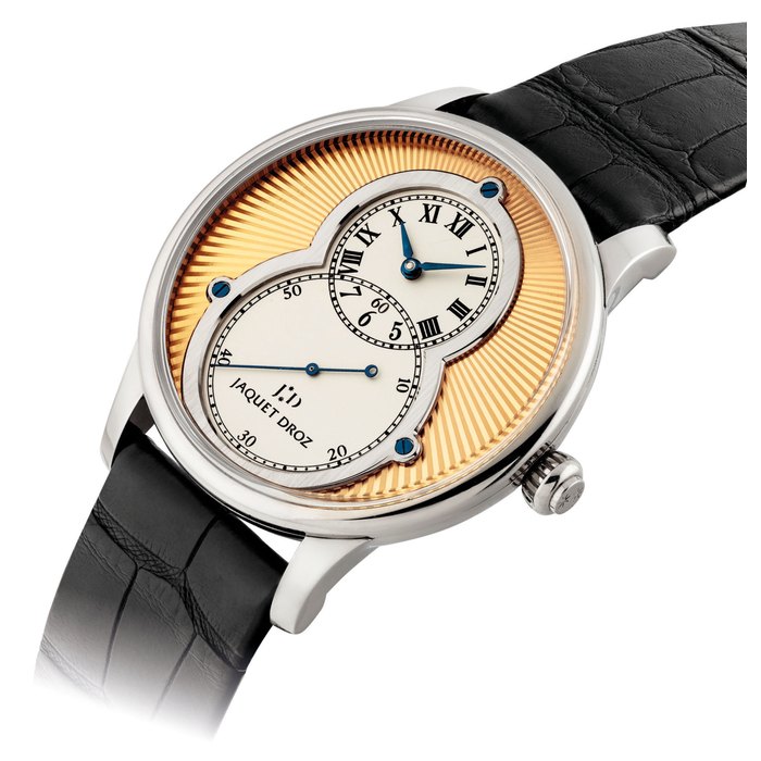 JAQUET DROZ. A FINE AND RARE LIMITED EDITION 18K WHITE GOLD AUTOMATIC WRISTWATCH SIGNED JAQUET DROZ, GRANDE SECONDE MODEL, NO. 24/88, CIRCA 2005