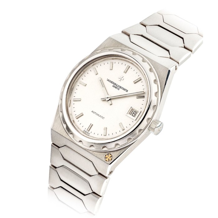 VACHERON CONSTANTIN. A FINE AND RARE STAINLESS STEEL LIMITED EDITION AUTOMATIC WRISTWATCH WITH DATE AND BRACELET SIGNED VACHERON CONSTANTIN, GENÈVE, 222 MODEL, AUTOMATIC, REF. 44018, MOVEMENT NO. 686’039, CASE NO. 522’300, CIRCA 1978