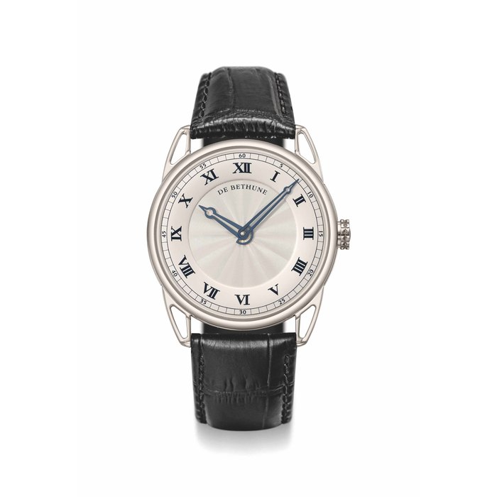 De Bethune. A fine and large 18K white gold automatic wristwatch with 6-days power reserve, certificate and box Signed De Bethune, DB25, no. 20, Ref. DB25svWS1, made in 2015