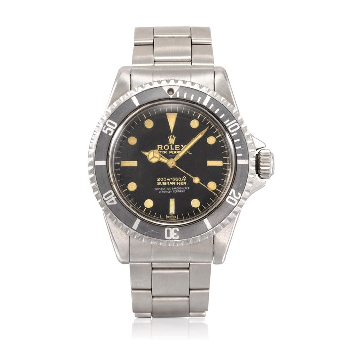 ROLEX, GILT “FOUR-LINER” UNDERLINE SUBMARINER, REF. 5512/5513