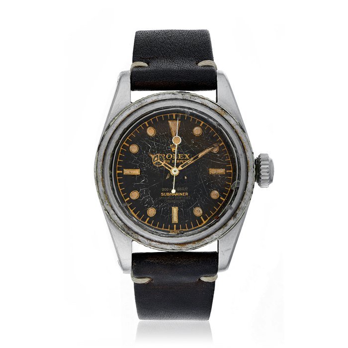 Rolex ROLEX, "BIG CROWN," TROPICAL SUBMARINER, REF. 6538