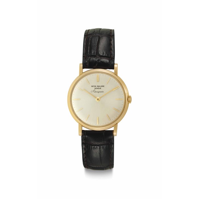 Patek Philippe Patek Philippe. A Fine 18k Gold Wristwatch Signed Patek Philippe, Genève, Amagnetic, Ref. 3434, Movement No. 731'186, Case No. 2'625'652, Manufactured in 1962, Price & Market Data