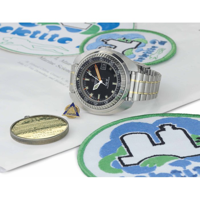 Certina Certina. A Fine and Large Stainless Steel Automatic Wristwatch with Date, Center Seconds and Bracelet, Worn by Scientist John VanDerwalker Signed Certina, DS-2, SuperPH1000m, Case No. 5801302, Circa 1970, Price & Market Data