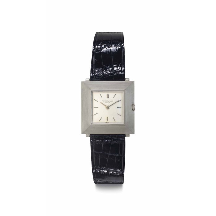 Audemars Piguet. A Fine 18k White Gold Square-shaped Wristwatch, Belonging to American Major League Baseball Legend Joe DiMaggio Signed Audemars Piguet, Genève, Ref. 5178BC, Movement No. 84'188, Case No. 24'867, Manufactured in 1962