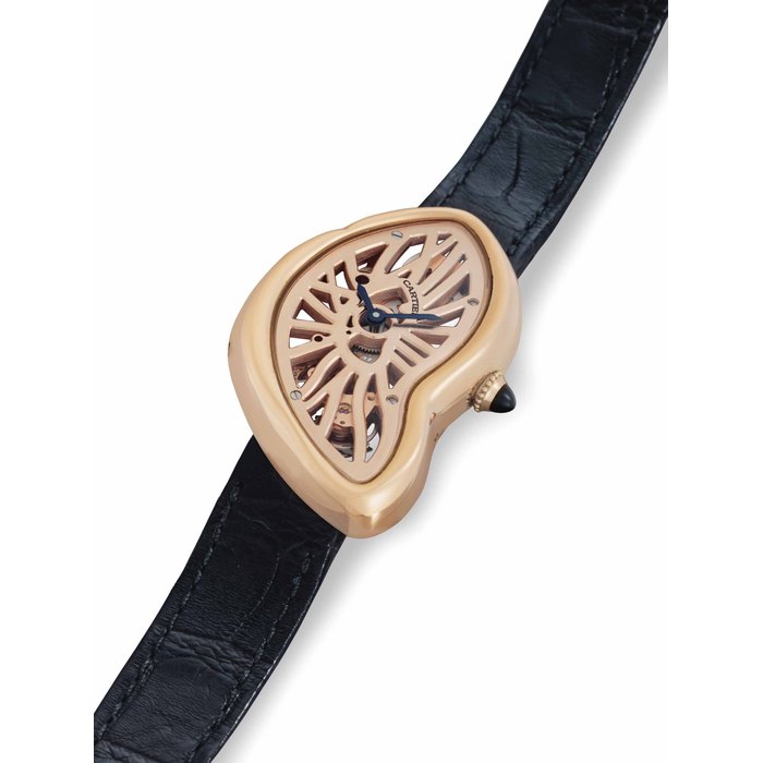 Cartier. A Ladies Extremely Fine, Rare and Attractive Limited Edition 18k Pink Gold Skeletonised Wristwatch Signed Cartier, No. 54/67, Ref. WHCH0006, No. 3852, Circa 2016