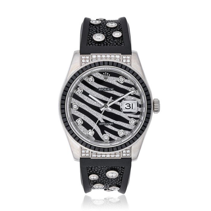 ROLEX, LADIES "ZEBRA" DATEJUST, REF. 116199