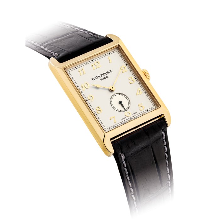 PATEK PHILIPPE. A FINE 18K GOLD RECTANGULAR WRISTWATCH SIGNED PATEK PHILIPPE, GENÈVE, GONDOLO MODEL, REF. 5109, MOVEMENT NO. 1'889'120, CASE NO. 4'281'826, MANUFACTURED IN 2004