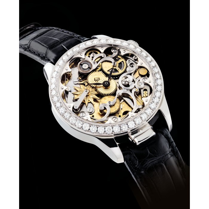Nivrel NIVREL. A FINE STAINLESS STEEL AND DIAMOND-SET SEMI-SKELETONISED AUTOMATIC FIVE-MINUTE REPEATING WRISTWATCH SIGNED, NIVREL, REF. 950.001, CIRCA 2013, Price & Market Data